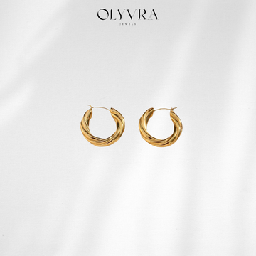 Denisse Twisted Hoop Earrings
