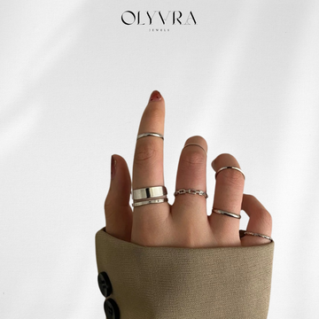 Web Celebrity Fashion Personality Index Finger Ring Lady