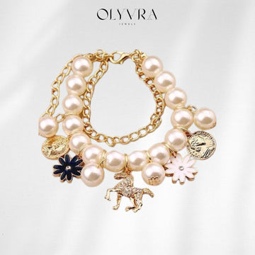Pearl Flower Bracelet Jewelry